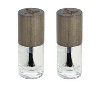 BOHO GREEN | Esmalte de uñas Top Coat 11 | Pack de 2 | Brillo duradero efecto espejo y resistente a las astillas | Ingredientes orgánicos y naturales | Secado rápido | Frasco de 5 ml