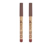 BOHO GREEN | Lápiz de labios 03 Rosa Antiguo | Set de 2 | Contorno preciso y larga duración | Textura suave y confortable | 100% natural | Madera PEFC | Labios sensibles | 9 cm | Vegano