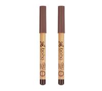 BOHO GREEN | Lápiz de ojos 02 Marrón | Set de 2 | Define e intensifica la mirada | Larga duración | Ultra pigmentado | 100% natural | Apto para ojos sensibles | Certificado PEFC | Vegano | 9 cm