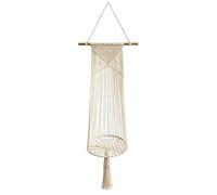 Boho Hanging Cat Bed - Hammock, algodón tejido a mano para gatos | Tamaño 130 x 40 cm | Hamaca de algodón tejida a mano | Cojín extraíble con borlas, columpio elevado para ventana para sala de
