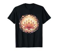Boho Lotus Flor Mandala Yoga Meditación Camiseta