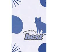Boho Minimalist Cute Cats Lined Journal (Blue Edition): 100 Pages 6x9 Inches Blank Ruled Notebook with Cat Figures for Writing, Journaling and Note Taking