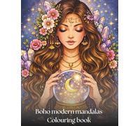 Boho modern Mandala colouring book