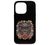 Boho Owl Camiseta - Floral Sugar Skull Mandala Art Design Carcasa para iPhone 13 Pro