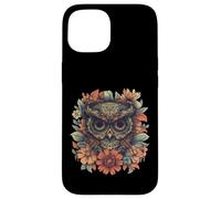 Boho Owl Camiseta - Floral Sugar Skull Mandala Art Design Carcasa para iPhone 15