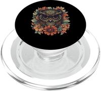 Boho Owl Camiseta - Floral Sugar Skull Mandala Art Design PopSockets PopGrip para MagSafe