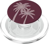 Boho Palmeras Tropical Island Summer Chic (Borgoña) PopSockets PopGrip para MagSafe