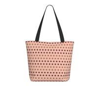Boho Polka Do A Print Bolso de mano para mujer, bolso de hombro grande con cremallera, bolsos para el trabajo, viajes