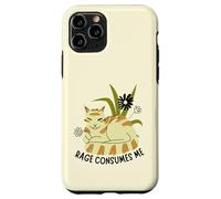 Boho Rage Consumes Me Funny Floral Cat Sarcastic Kitten Carcasa para iPhone 11 Pro