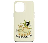 Boho Rage Consumes Me Funny Floral Cat Sarcastic Kitten Carcasa para iPhone 13 Pro MAX