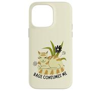 Boho Rage Consumes Me Funny Floral Cat Sarcastic Kitten Carcasa para iPhone 14 Pro MAX