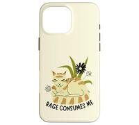 Boho Rage Consumes Me Funny Floral Cat Sarcastic Kitten Carcasa para iPhone 16 Pro MAX