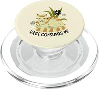 Boho Rage Consumes Me Funny Floral Cat Sarcastic Kitten PopSockets PopGrip para MagSafe