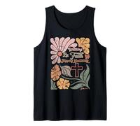 Boho Retro Christian Caminando Por Fe Tropezando Constantemente Camiseta sin Mangas