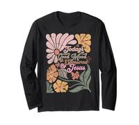 Boho Retro Christian El buen estado de ánimo de hoy está patrocinado por Jesús Manga Larga