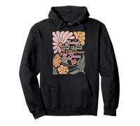 Boho Retro Christian El buen estado de ánimo de hoy está patrocinado por Jesús Sudadera con Capucha