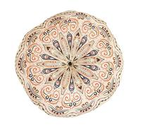 Boho Round Floor Cushion - 16x16 Inch, Tatami Indoor Seat Pads, Buttock Deformation Prevention | Soft Double-Sided Chair Pad Bohemian Floor Pillow Round Chair Cushion For Kitchen Dining Room Chairs