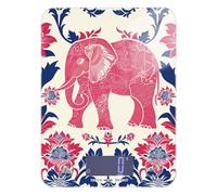 Boho Simple - Báscula digital portátil de viaje con diseño de elefante azul melocotón, 11 libras/1 onzas, 5 kg/5 g, báscula digital de cocina pequeña con 4 unidades para cocinar jabón, hacer especias