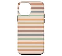 Boho Striped Stripes Abstract Geometric Horizontal Lines Carcasa para iPhone 12 mini