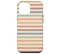 Boho Striped Stripes Abstract Geometric Horizontal Lines Carcasa para iPhone 12 Pro Max