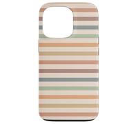 Boho Striped Stripes Abstract Geometric Horizontal Lines Carcasa para iPhone 13 Pro