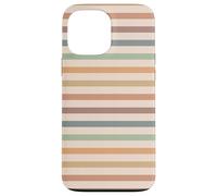 Boho Striped Stripes Abstract Geometric Horizontal Lines Carcasa para iPhone 13 Pro Max