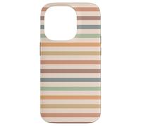 Boho Striped Stripes Abstract Geometric Horizontal Lines Carcasa para iPhone 14 Pro