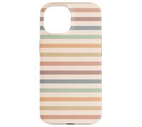 Boho Striped Stripes Abstract Geometric Horizontal Lines Carcasa para iPhone 15