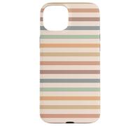 Boho Striped Stripes Abstract Geometric Horizontal Lines Carcasa para iPhone 15 Plus