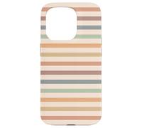 Boho Striped Stripes Abstract Geometric Horizontal Lines Carcasa para iPhone 15 Pro