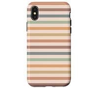 Boho Striped Stripes Abstract Geometric Horizontal Lines Carcasa para iPhone X/XS