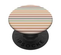 Boho Striped Stripes Abstract Geometric Horizontal Lines PopSockets PopGrip Adhesivo