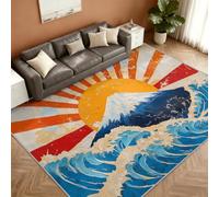 Boho Sun Alfombra 100x150cm, Japanese Alfombras for Living Room