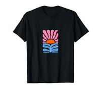 Boho Sunrise in Pink Orange Blue Camiseta