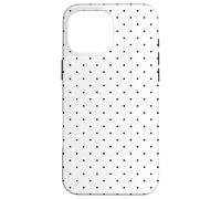 Boho Tiny Polka Dot Rockabilly Lindo Negro y Blanco Polkadot Carcasa para iPhone 16 Pro MAX