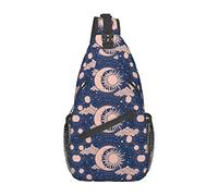 Boho Universe Sling Bag, Chest Bag Daypack, Crossbody Sling Mochila para Viajes, Deportes, Correr, Senderismo
