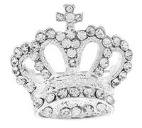 Boho Victoria King Queen Crown Broche Pin Plata Boda Navidad Creativo y útil Durable Design