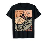 Boho Wildflower Retro Botánico Pastel Floral Camiseta