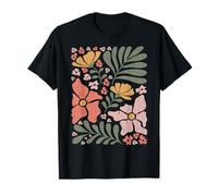 Boho Wildflowers Retro Floral Abstracto Flor Camiseta