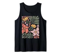 Boho Wildflowers Retro Floral Abstracto Flor Camiseta sin Mangas