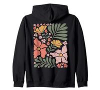 Boho Wildflowers Retro Floral Abstracto Flor Sudadera con Capucha