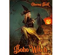 Boho Witch Coloring Book: Bohemian Witch Coloring Pages featuring Witchcraft Spells and Simple Magical Potion Bottle Illustrations for Teens