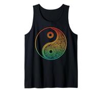 Boho Yin Yang Mandala Zen Meditación Taoísmo Tai Chi Camiseta sin Mangas