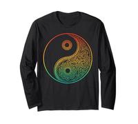 Boho Yin Yang Mandala Zen Meditación Taoísmo Tai Chi Manga Larga