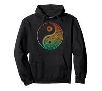 Boho Yin Yang Mandala Zen Meditación Taoísmo Tai Chi Sudadera con Capucha