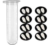 Bohoman 10 piezas de colmillos de vampiro Kit 5 tamaños personalizados Colmillos de vampiro dientes falso dentaduras con 1 tubo de dientes Pellets adhesivo para cosplay fiesta de Halloween colmillos