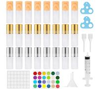 Bohoray 24pcs Roll On Aceites Esenciales, Botellas Roll On Cristal con Bolas de Acero Inoxidable, 5ml Rellenable Perfume Roll On, Botellas de Aceite Esencial para Masajes, Mezclas de Aromaterapia