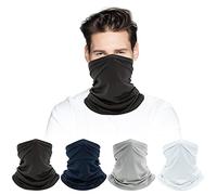 Bohoray 4 Piezas Buff Braga Cuello, Pañuelos Cabeza Moto, Multifunción Bandana Hombre para Hacer Yoga, Senderismo, Montar a Caballo, Montar en Moto, Ciclismo, Correr Aire Libre