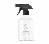 BOHORIA Ambientador de 500 ml - Regalo con texto en alemán "Die Welt ist schön weil du mit drauf bist. Happy Birthday!" - Ambientador para habitación - Aroma fresco para lavandería (Von Herzen Gute