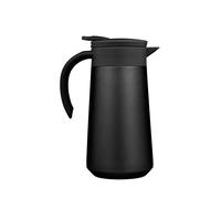 BOHORIA® - Termo, jarra para café, té y agua, acero inoxidable, cierre de punta rápido, 0,8 litros, color negro